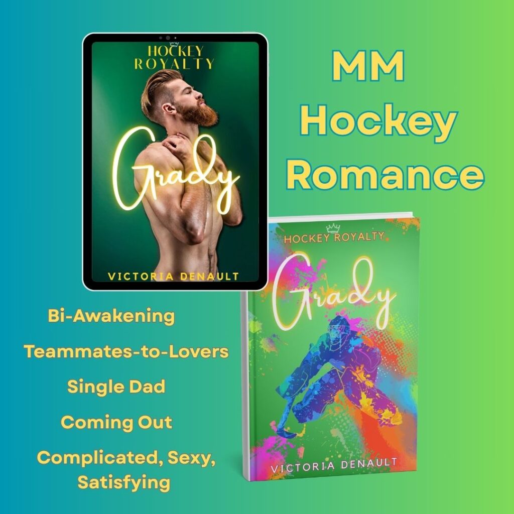 mm romance, hockey romance, sports romance, hea book, bisexual